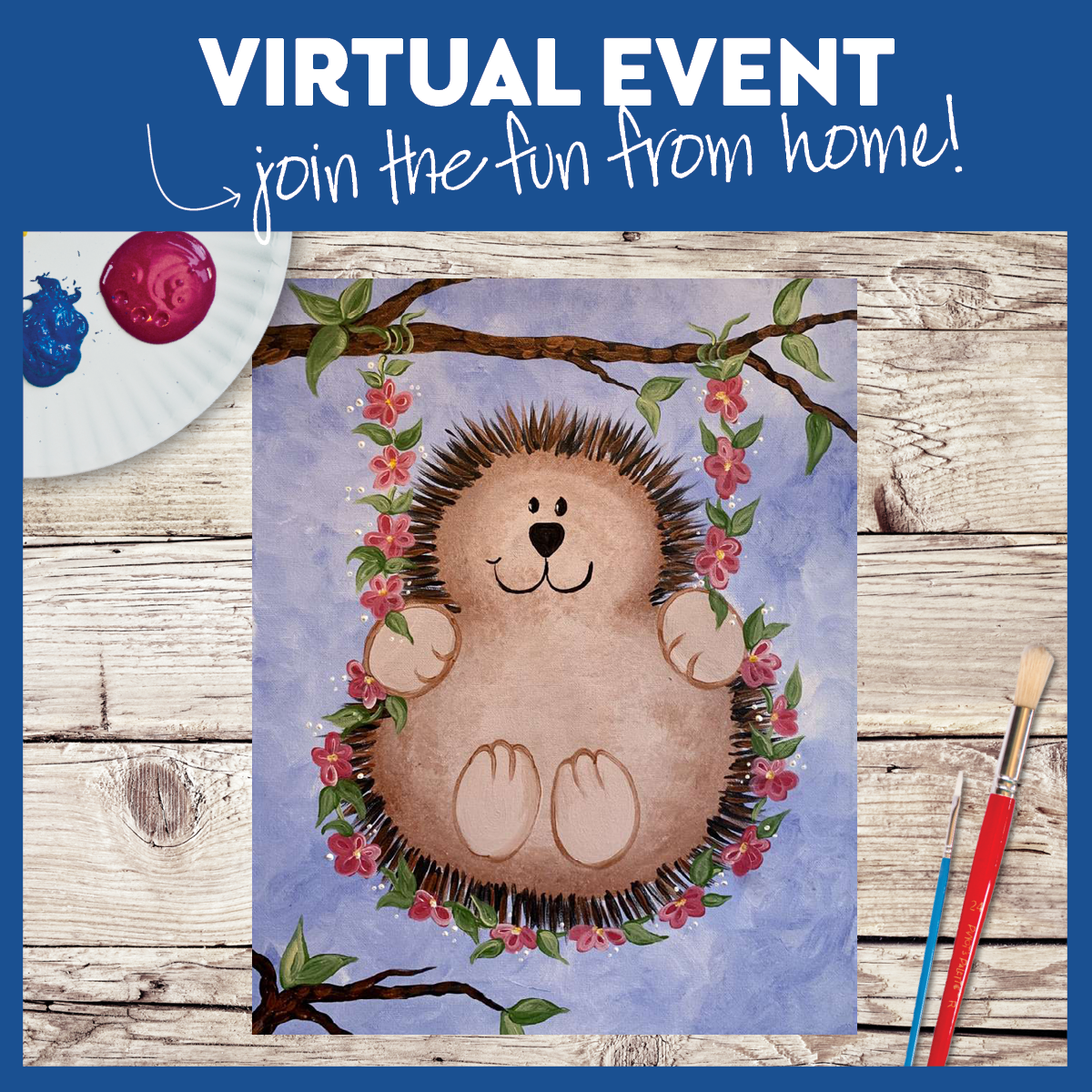 LIVE INTERACTIVE VIRTUAL CLASS - ART KIT INCLUDED (HAVE SUPPLIES? THEN IT'S ONLY $15!)